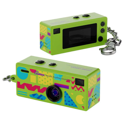 Digital Camera 0.96 Inch Keychain Camera Retro Support Memory Card 1080P Very Small Camcorder Video Recorder with Flash