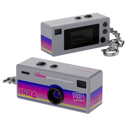 Digital Camera 0.96 Inch Keychain Camera Retro Support Memory Card 1080P Very Small Camcorder Video Recorder with Flash