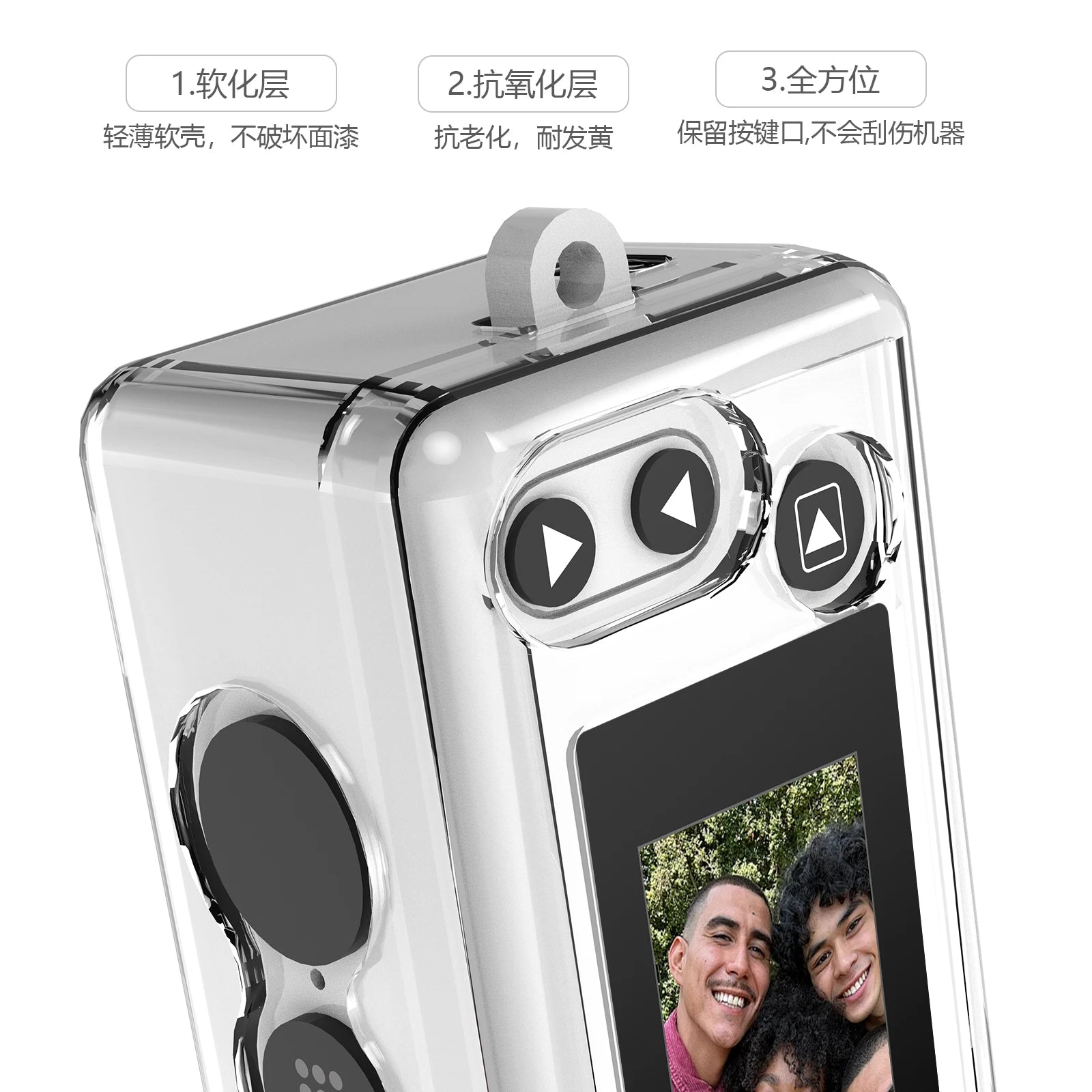 Protective Kit for Kodak Charmera Mini Camera 2 in 1 Set with TPU Case Tempered Glass Screen Protector