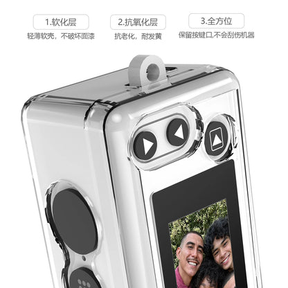 Protective Kit for Kodak Charmera Mini Camera 2 in 1 Set with TPU Case Tempered Glass Screen Protector