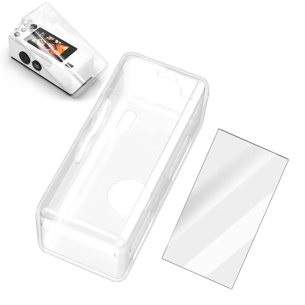 Protective Kit for Kodak Charmera Mini Camera 2 in 1 Set with TPU Case Tempered Glass Screen Protector