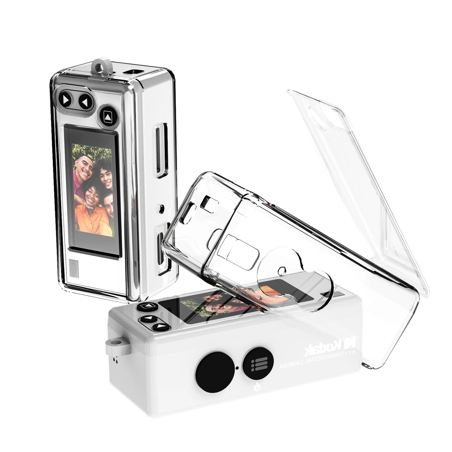 Protective Kit for Kodak Charmera Mini Camera 2 in 1 Set with TPU Case Tempered Glass Screen Protector