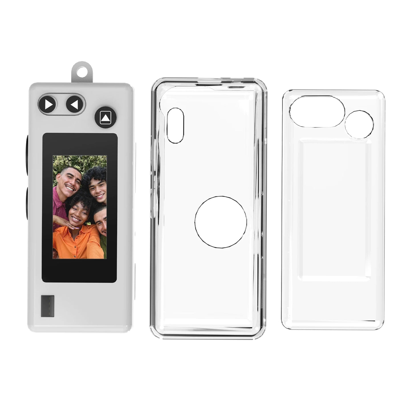 Protective Kit for Kodak Charmera Mini Camera 2 in 1 Set with TPU Case Tempered Glass Screen Protector